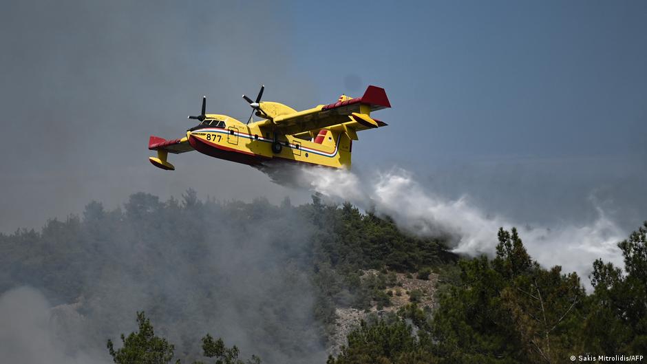 Batı Trakya'daki orman yangını AB tarihinin en büyüğü