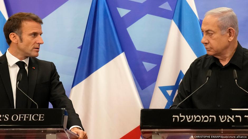 Macron: IŞİD'le çaba koalisyonu Hamas'la da savaşsın